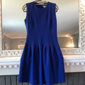 Cobalt blue mini dress
